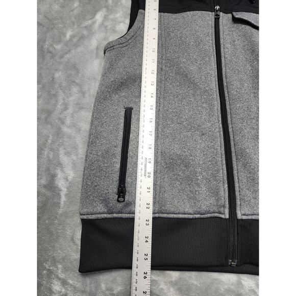 Burton DryRide Starr Vest Insulated Hooded Zip Up Vest Size L Gray Black Winter - Picture 8 of 9